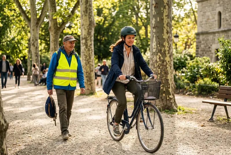 Remise en selle adultes — cours de vélo à domicile en Île-de-France